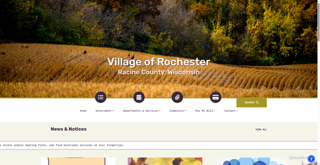 Security scan screenshot of https://rochesterwi.gov/