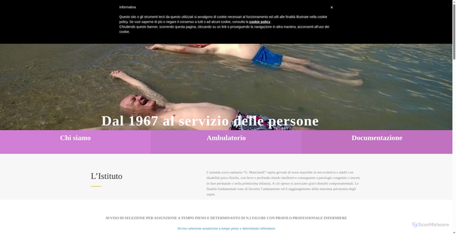 Security scan screenshot of https://www.istitutomancinelli.com/