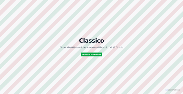 Security scan screenshot of https://classico.se
