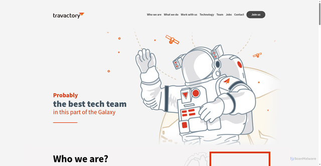 Security scan screenshot of https://travactory.com