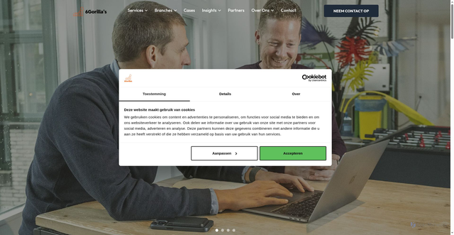Security scan screenshot of https://6gorillas.nl