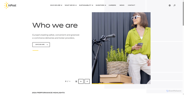 Security scan screenshot of https://inpost.eu