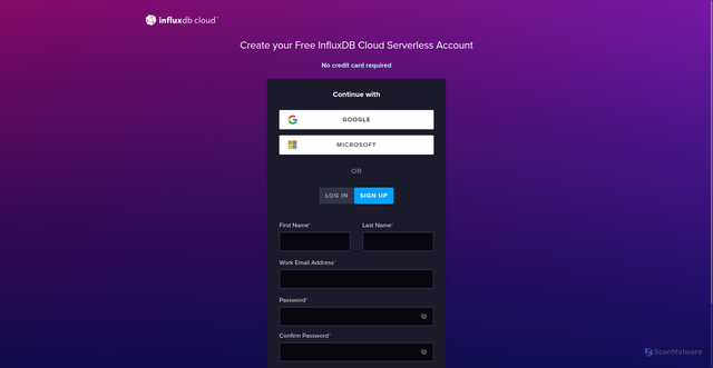 Security scan screenshot of https://eu-central-1-1.aws.cloud2.influxdata.com/