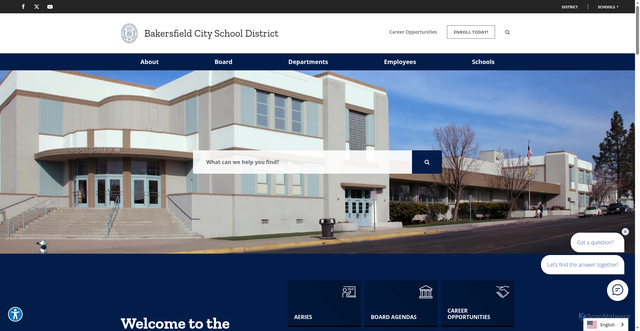Security scan screenshot of https://www.bcsd.com/