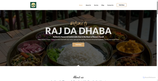Security scan screenshot of https://rajdadhaba.com/