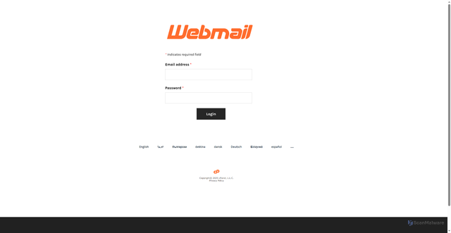 Security scan screenshot of https://cpanelwebmailjiogo.weebly.com/