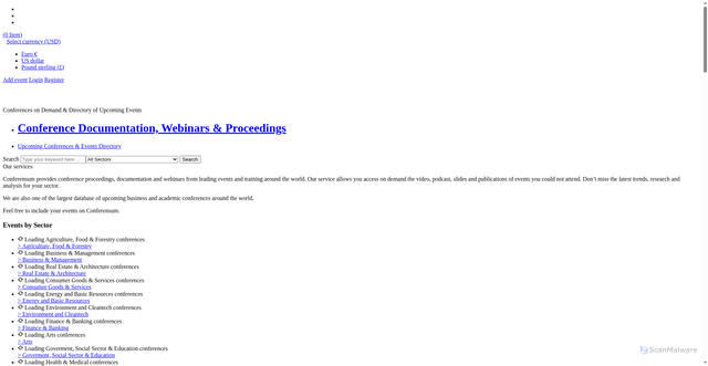 Security scan screenshot of https://conferensum.com