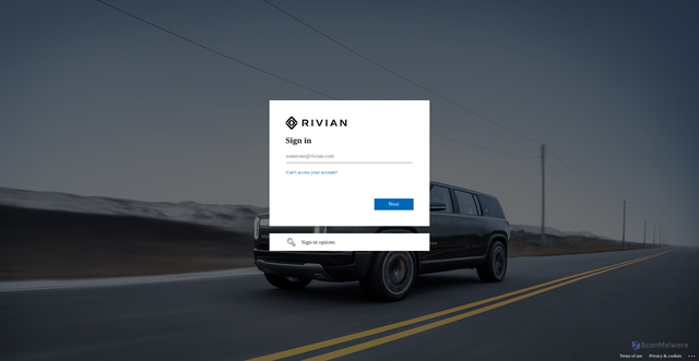 Security scan screenshot of https://rivian.coupahost.com