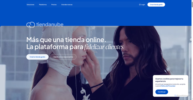 Security scan screenshot of https://tiendanube.com