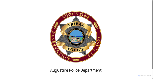 Security scan screenshot of https://augustinepd.gov/