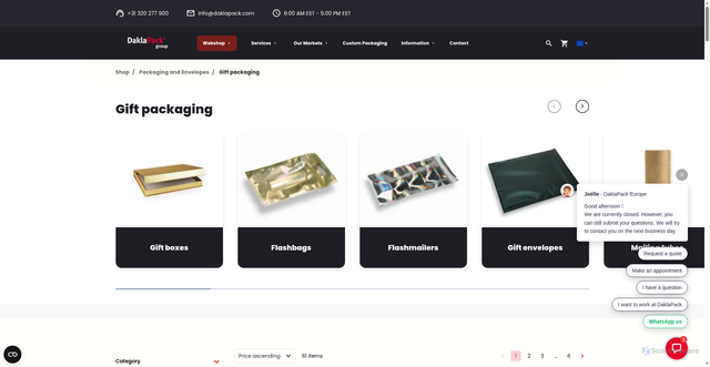 Security scan screenshot of https://www.envelopeshop.com