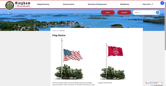 Security scan screenshot of https://www.hingham-ma.gov/996