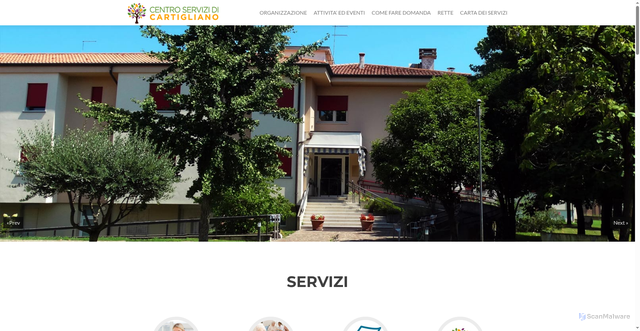 Security scan screenshot of https://www.casadiriposocartigliano.it