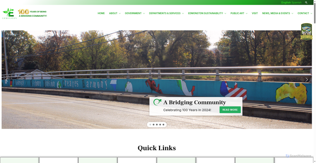 Security scan screenshot of https://edmonstonmd.gov/