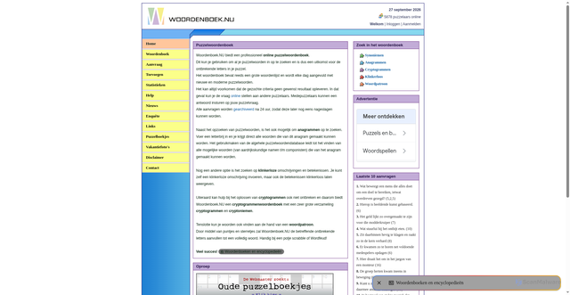 Security scan screenshot of https://woordenboek.nu