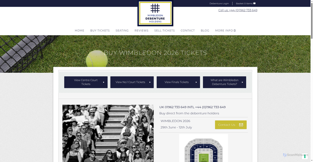 Security scan screenshot of https://www.wimbledondebentureholders.com/buy-wimbledon-tickets