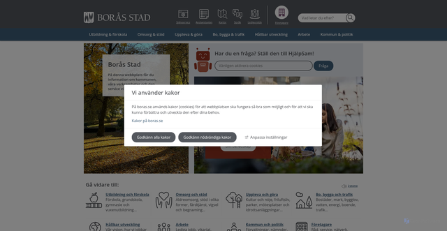 Security scan screenshot of https://www.boras.se/