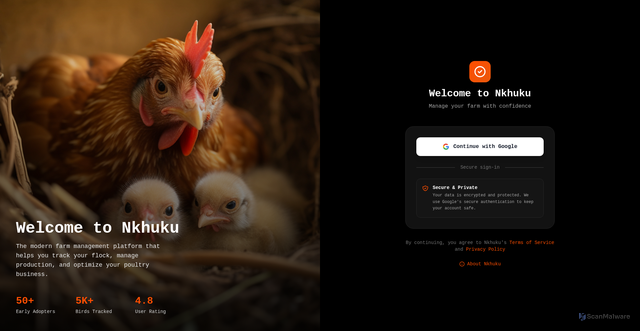 Security scan screenshot of http://nkhuku.pages.dev/