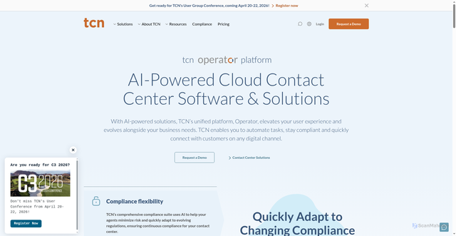 Security scan screenshot of https://tcn.com