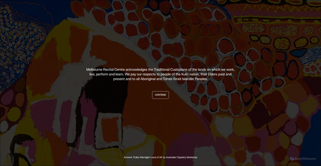 Security scan screenshot of https://www.melbournerecital.com.au/whats-on/current-productions/akaash-singh