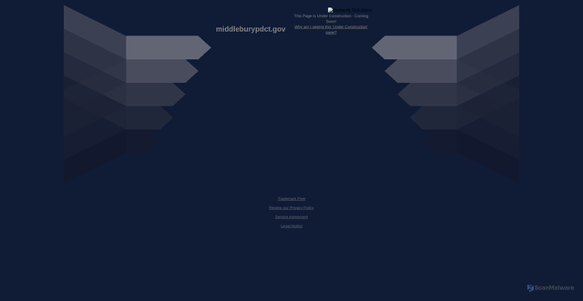 Security scan screenshot of https://www.middleburypdct.gov/