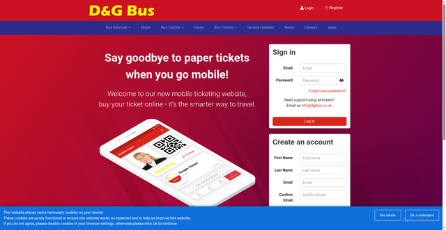 Security scan screenshot of https://portal.dgbus.co.uk