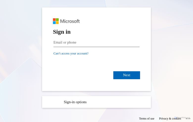 Security scan screenshot of https://support.iam.ad.azure.com/