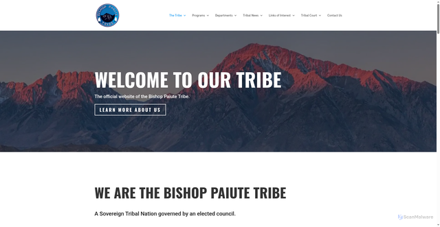 Security scan screenshot of https://bishoppaiute.net/