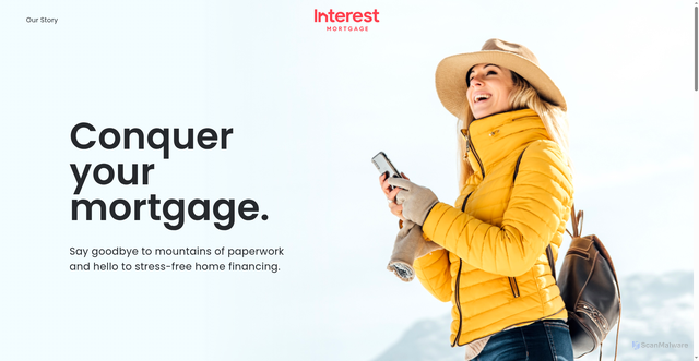 Security scan screenshot of https://www.interest.com/mortgage/rates/