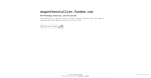 Security scan screenshot of https://megantheestallion.fandom.com/wiki/Megan_Thee_Stallion