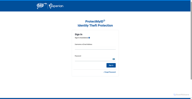 Security scan screenshot of https://aaa.protectmyid.com