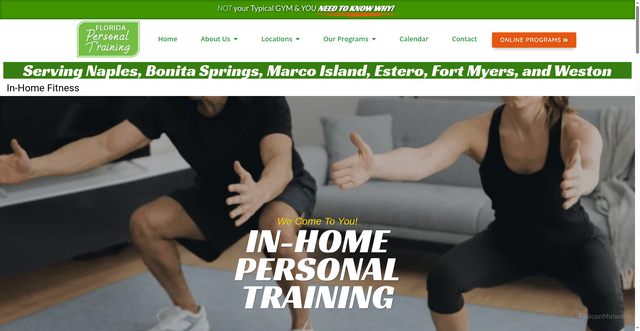 Security scan screenshot of https://www.floridapersonaltraining.com/inhome-fitness/