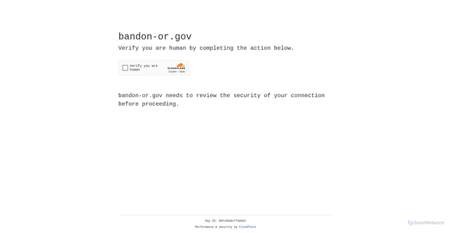 Security scan screenshot of https://bandon-or.gov/