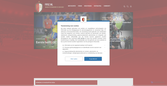Security scan screenshot of https://www.fr12.nl/