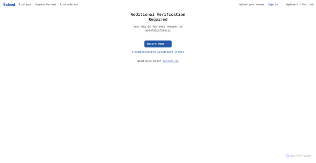 Security scan screenshot of https://uk.indeed.com/career-advice/career-development/business-networking