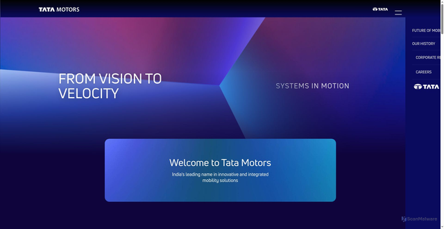 Security scan screenshot of https://tatamotors.com