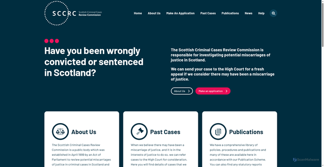 Security scan screenshot of https://www.sccrc.co.uk/