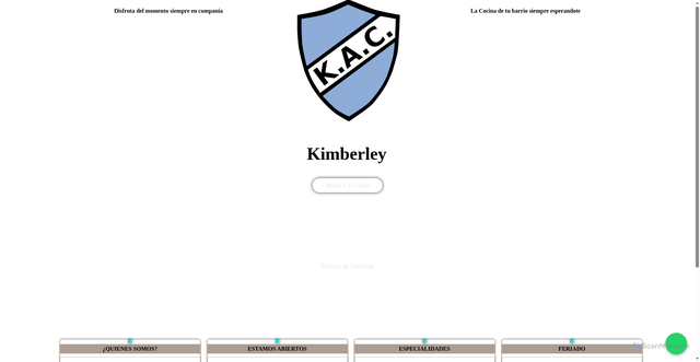 Security scan screenshot of https://bodegonkimberley.pages.dev/