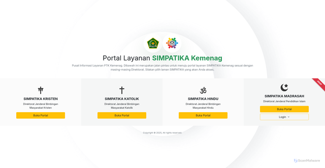 Security scan screenshot of https://padamu.siap.web.id