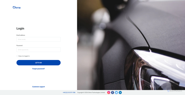 Security scan screenshot of https://api.ohme.io