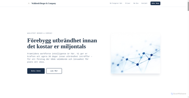 Security scan screenshot of https://Wahlstedtberger.com