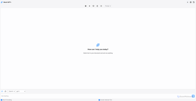 Security scan screenshot of https://wordaiplus-dpnnuoabobol.edgeone.app/