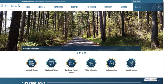 Security scan screenshot of https://superiorwi.gov/