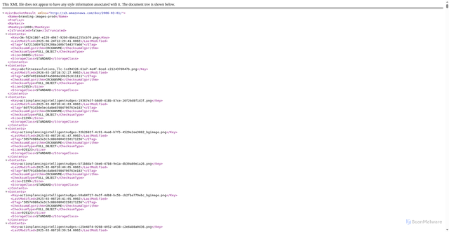Security scan screenshot of https://branding-images-prod.s3.us-west-2.amazonaws.com