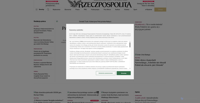 Security scan screenshot of https://www.rp.pl/finanse/art44672351-alan-greenspan-ekonomista-i-wieloletni-szef-rezerwy-federalnej-zmarl-w-wieku-100-lat