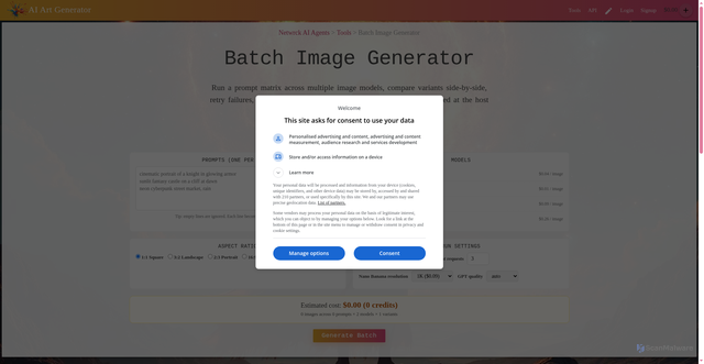 Security scan screenshot of https://ebank.nz/tools/batch-image-generator