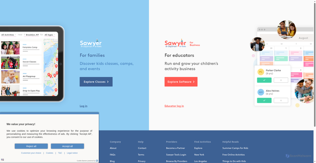 Security scan screenshot of https://cdn-p1.hisawyer.com