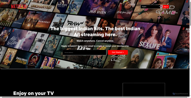 Security scan screenshot of https://netflix-clone-three-bice.vercel.app/