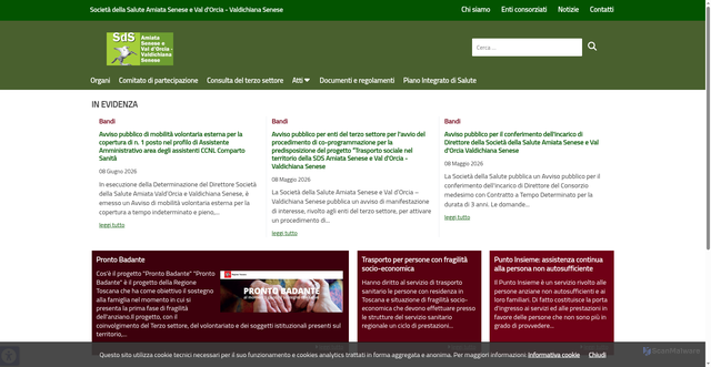 Security scan screenshot of https://www.sdschianaamiataorcia.it