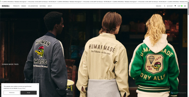 Security scan screenshot of https://invinciblesp.com/en-global